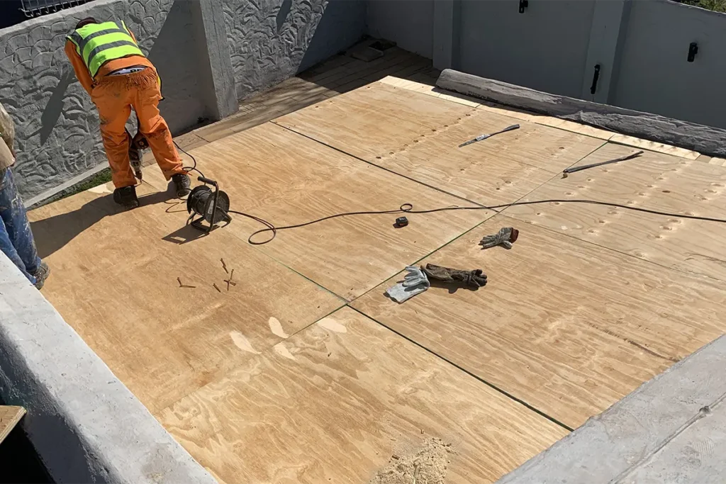 board and torch waterproofing Roodepoort roof preparation chipboard fixing
