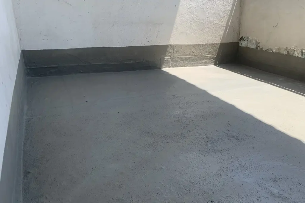 Balcony waterproofing Craighall prepared Hypercrete floor before retiling