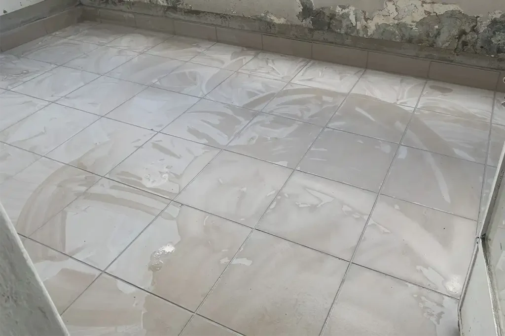 Tiled balcony waterproofing Craighall final floor after waterproofing and retiling
