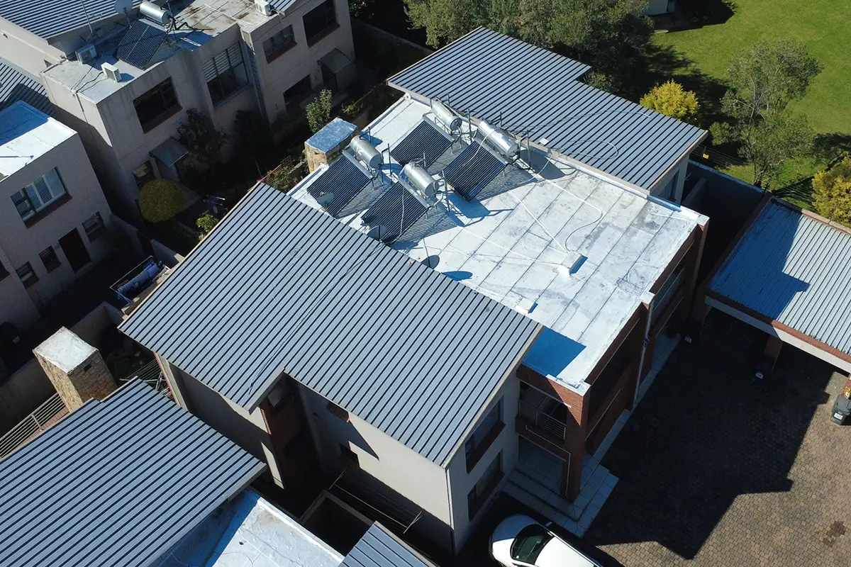 Roof waterproofing Blackheath completed with torch-on membrane and protective roof coating