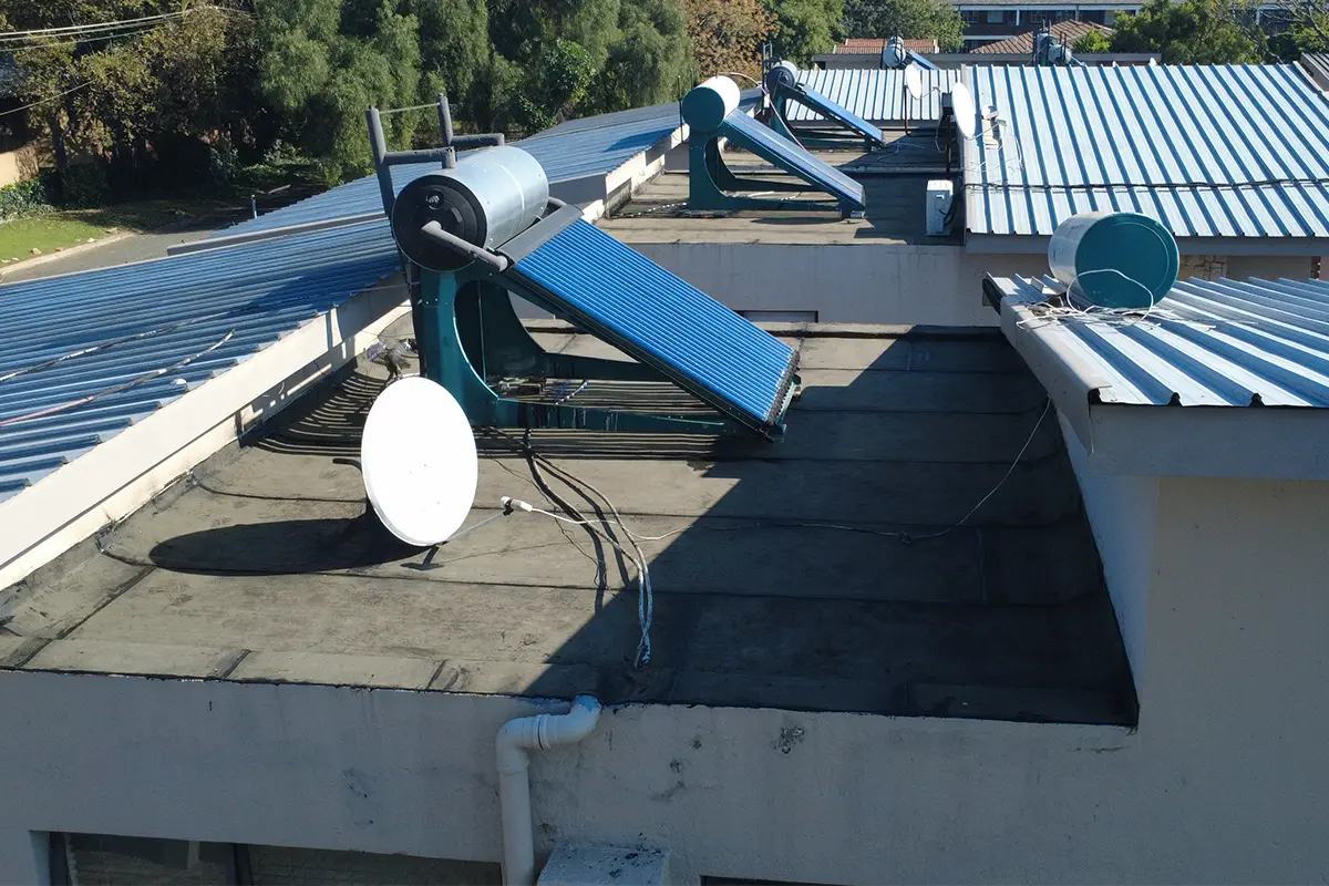 Torch-on waterproofing Blackheath roof section completed before UV protective coating