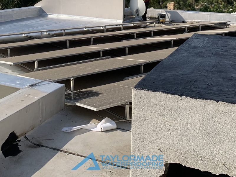 Bryanston roof slab with protective coating applied for durability and weather resistance.