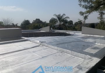 Bryanston roof slab with protective paint applied, providing durability and surface protection.